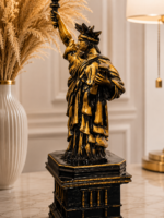 Wooden Statue of Liberty, Custom Lady Liberty Ash Wood Sculpture - Image 5