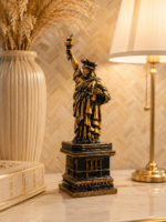 Wooden Statue of Liberty, Custom Lady Liberty Ash Wood Sculpture - Image 3