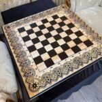 Wooden Chess board “Waves of Aspiration” Handmade and Crafted - Image 3