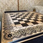 Wooden Chess board “Waves of Aspiration” Handmade and Crafted - Image 4