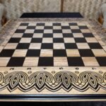 Wooden Chess board “Waves of Aspiration” Handmade and Crafted - Image 6