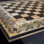 Wooden Chess board “Waves of Aspiration” Handmade and Crafted - Image 7