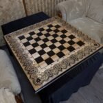 Wooden Chess board “Waves of Aspiration” Handmade and Crafted - Image 8