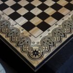 Wooden Chess board “Waves of Aspiration” Handmade and Crafted - Image 2