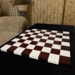 Wooden Glossy Chess Board, Cherry & White, Ash Wood, Handmade - Image 6