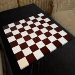 Wooden Glossy Chess Board, Cherry & White, Ash Wood, Handmade - Image 7