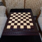 Wooden Chess Board, Classic Leaf Design Handmade, Ash Wood (In Stock) - Image 7