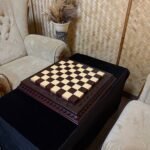 Wooden Chess Board, Classic Leaf Design Handmade, Ash Wood (In Stock) - Image 10