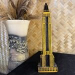 Handmade Wooden Empire State Building Statue, Art Deco New York Architecture - Image 2