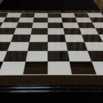 Wooden Chess board "Galaxy", Black & White, High gloss, Silver splashes (In Stock) - Image 9