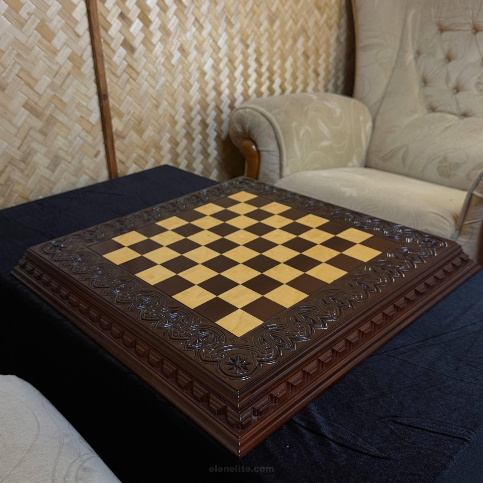 photo_2026-07-14_17-23-57 Wooden Chess board “Waves of Aspiration” (In Stock) - Image 1