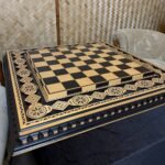 Wooden Chess Board "Bright Art" Decorated with beads (In Stock) - Image 2
