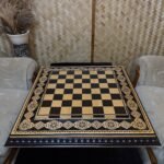 Wooden Chess Board "Bright Art" Decorated with beads (In Stock) - Image 4