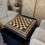 Wooden Chess Board "Bright Art" Decorated with beads (In Stock) - Image 8
