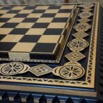 Wooden Chess Board "Bright Art" Decorated with beads (In Stock) - Image 7