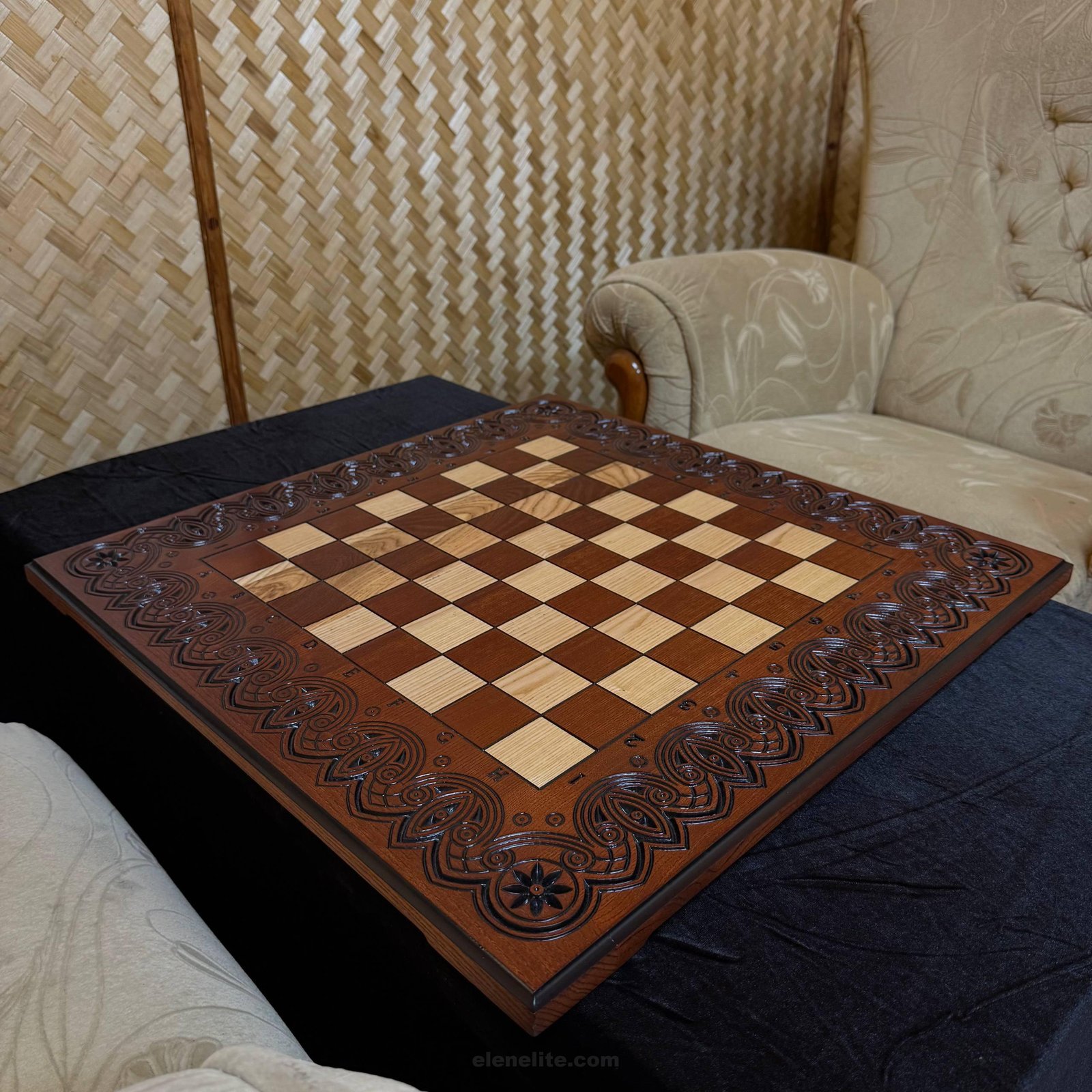 photo_2026-07-14_17-24-12 Chess board “Waves of Aspiration” light brown (In Stock) - Image 1