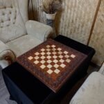 Chess board “Waves of Aspiration” light brown (In Stock) - Image 7