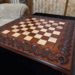 Chess board “Waves of Aspiration” light brown (In Stock) - Image 6