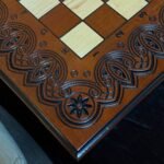 Chess board “Waves of Aspiration” light brown (In Stock) - Image 2