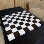 Wooden Chess board "Black&White" Classic design, Super glossy (In Stock) - Image 6