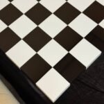 Wooden Chess board "Black&White" Classic design, Super glossy (In Stock) - Image 2