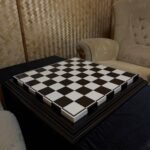 Classic Chess board "Black&White" Ash Wood (In Stock)