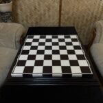 Classic Chess board "Black&White" Ash Wood (In Stock) - Image 4