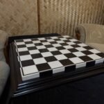Classic Chess board "Black&White" Ash Wood (In Stock) - Image 2