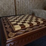 Chess board "Royal Classic" Decorated with beads (Sale) - Image 4